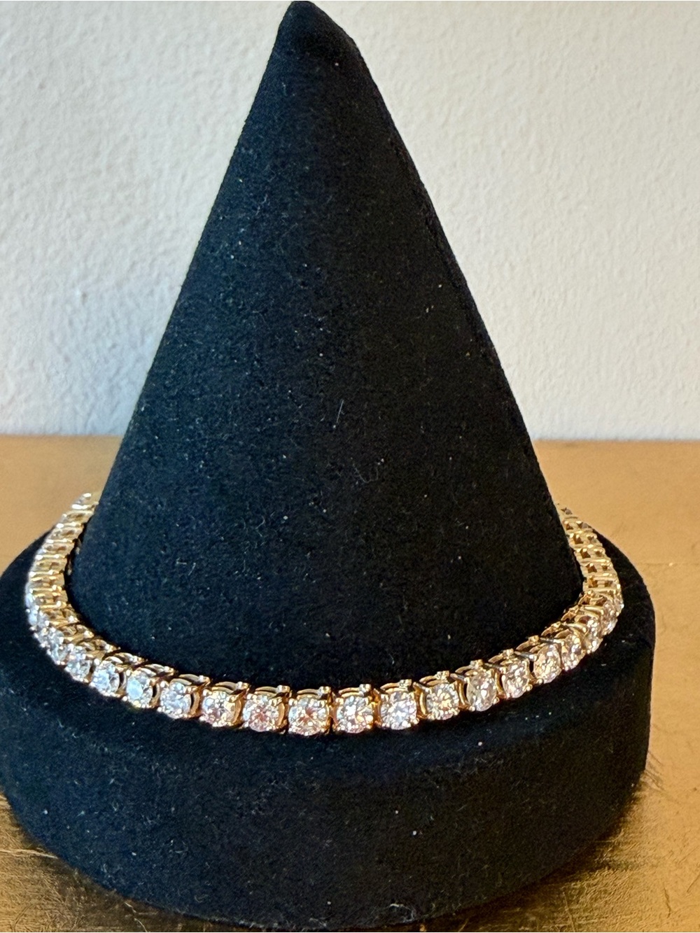 14K Yellow Gold 8.00 CTW Natural Diamond Tennis Bracelet